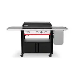 Weber Slate 30" Rust-Resistant 3 Burner Liquid Propane Digital Thermometer Outdoor Griddle Black 30 IN ACE EXCLUSIVE